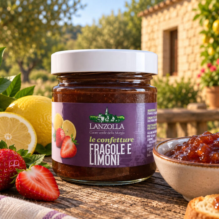 confettura di fragole e limoni biologici