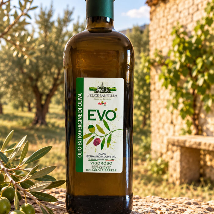 Olio Oliva BIO EVO "Vigoroso" 1 Litro Coratino Ogliarola Barese